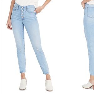 Madewell High Rose Crop Skinny Jeans